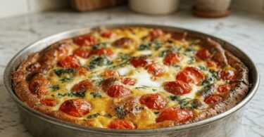 Clafoutis Salé Tomates & Mozzarella