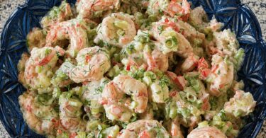 Salade de Crevettes Crémeuse à l’Aneth