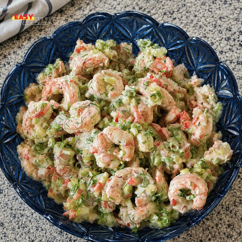 Salade de Crevettes Crémeuse à l’Aneth