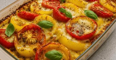 Gratin de Pommes de Terre, Tomates et Mozzarella Ultra Fondant