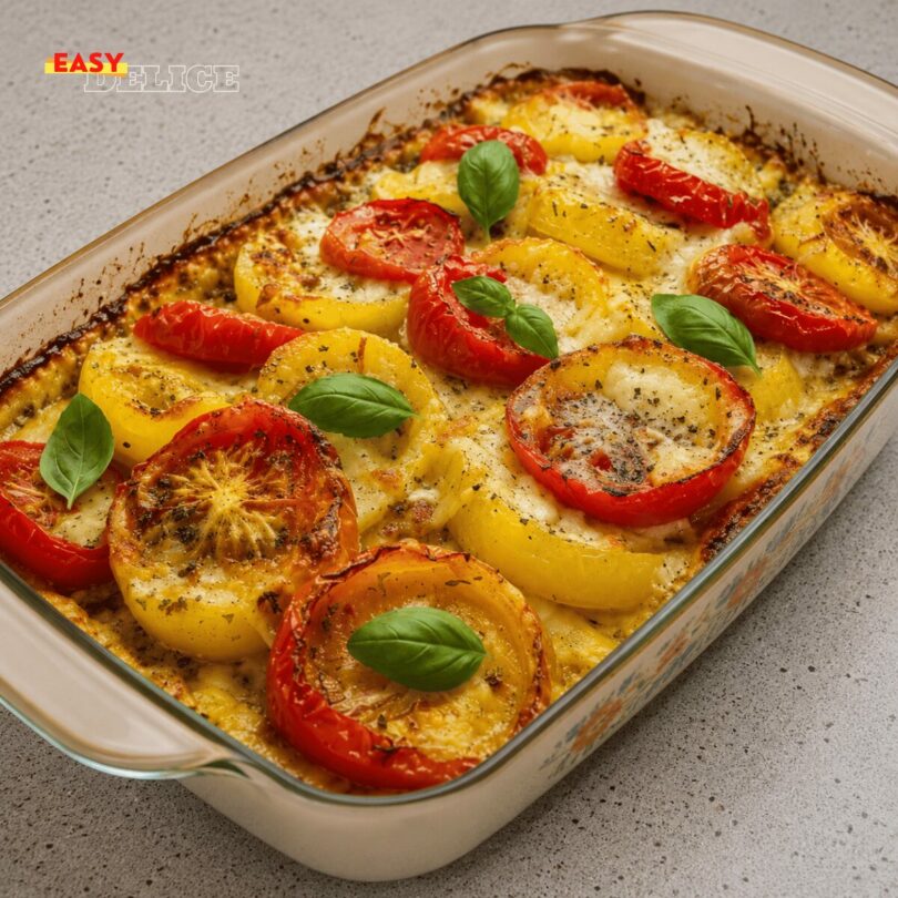 Gratin de Pommes de Terre, Tomates et Mozzarella Ultra Fondant