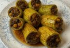 Courgettes Farcies à la Viande et Pois Chiches