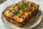 Cake Rustique au Jambon, Emmental et Olives Vertes