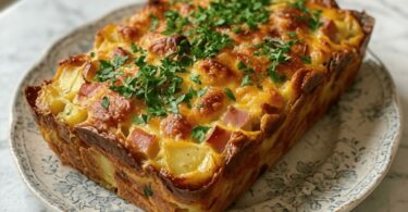 Cake Rustique au Jambon, Emmental et Olives Vertes