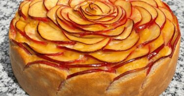 Gâteau aux Pommes Fleur