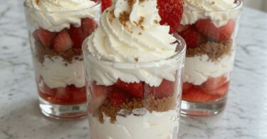 Verrines aux Fraises & Crème Mascarpone