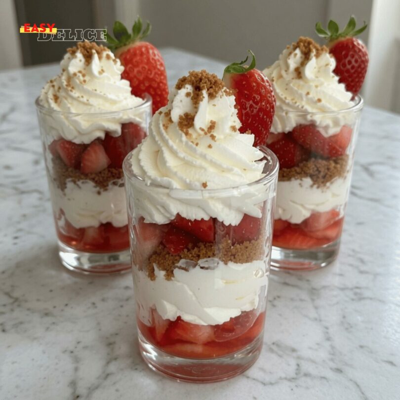 Verrines aux Fraises & Crème Mascarpone