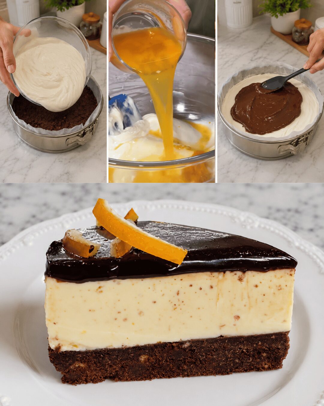 Cheesecake à l’Orange & Chocolat