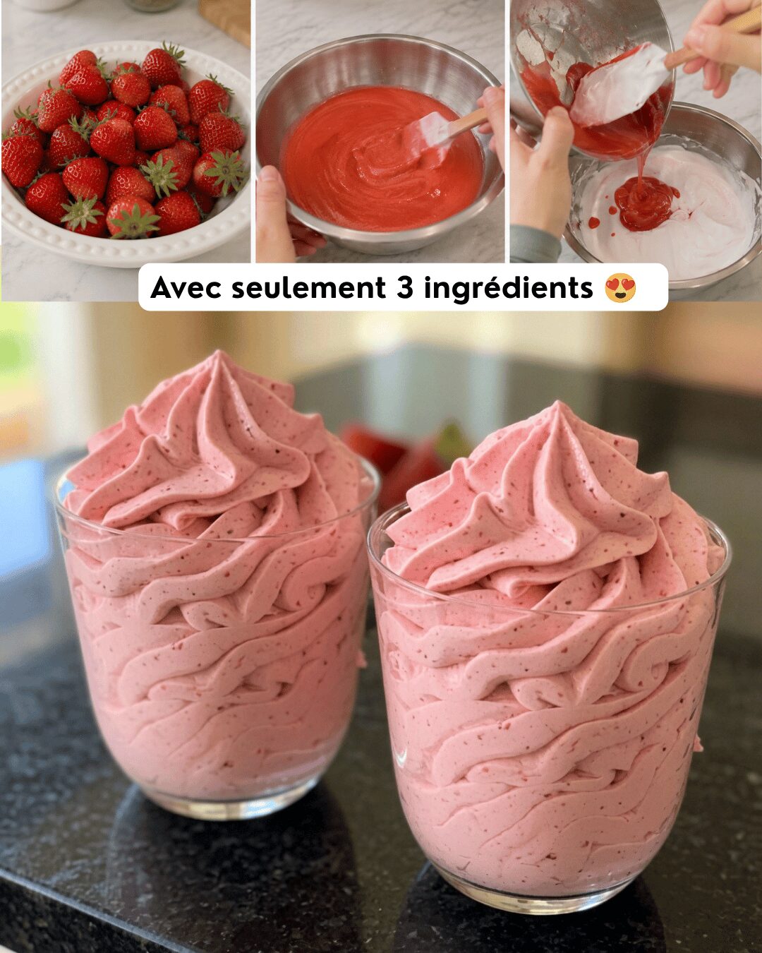 Mousse Fraise Ultra Crémeuse 