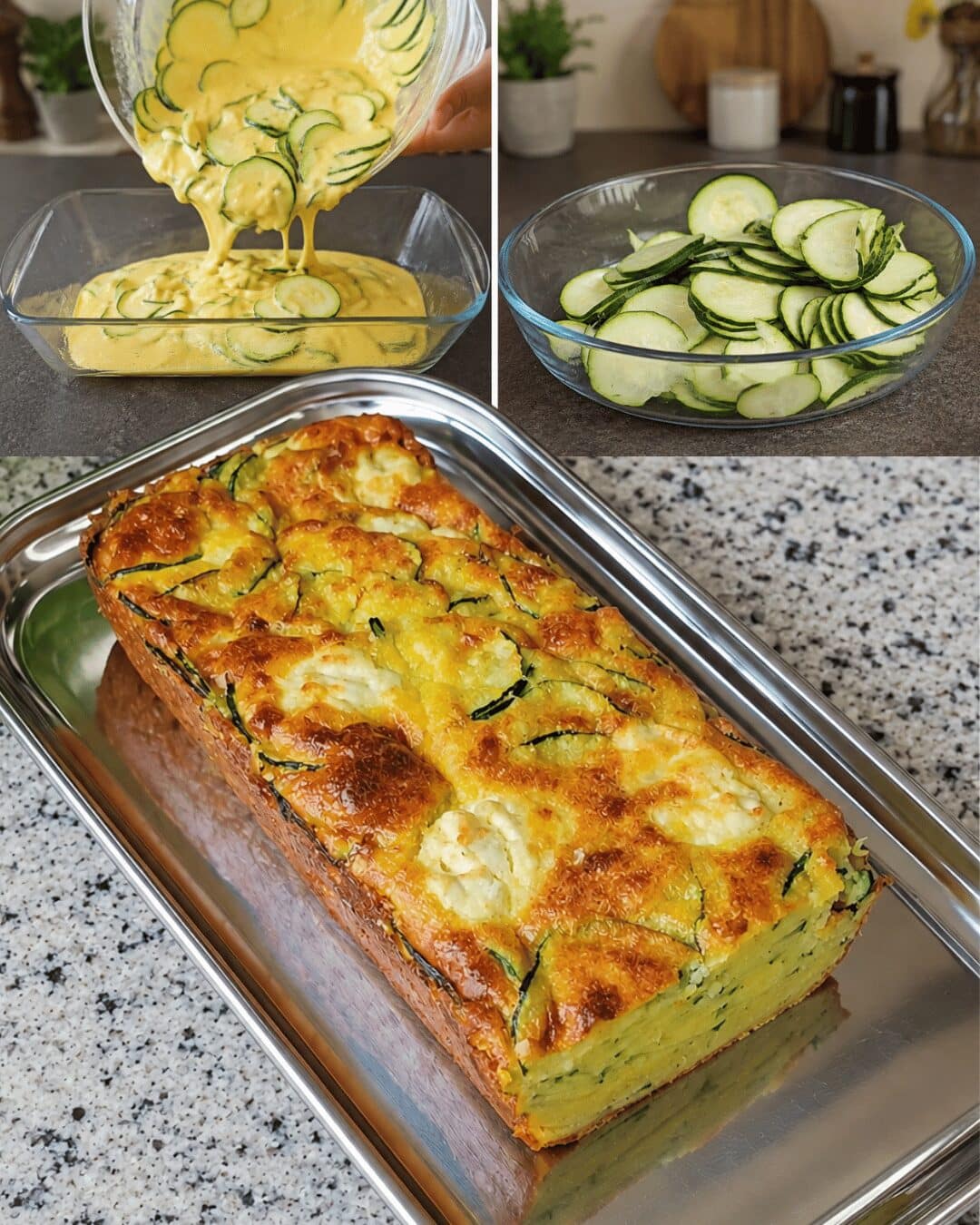 Gâteau Invisible aux Courgettes & Chèvre
