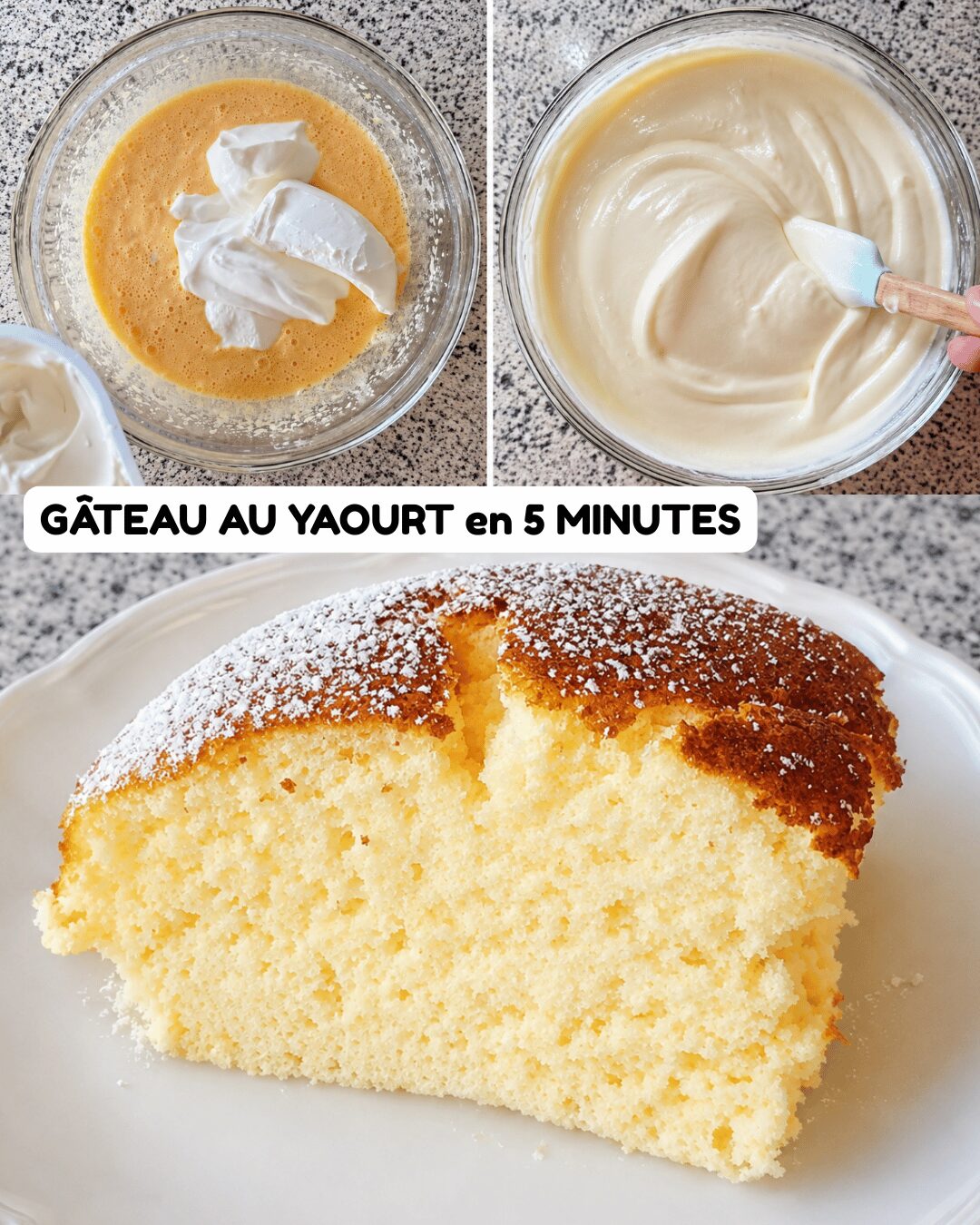 Gourmandise au Yaourt et au Citron Sans Farine