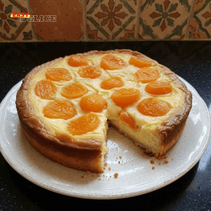 Tarte Moelleuse au Yaourt et aux Abricots