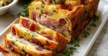Cake Salé au Jambon et aux Olives