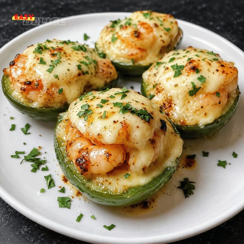 Jalapeños Farcis aux Crevettes Cajun Gratinés
