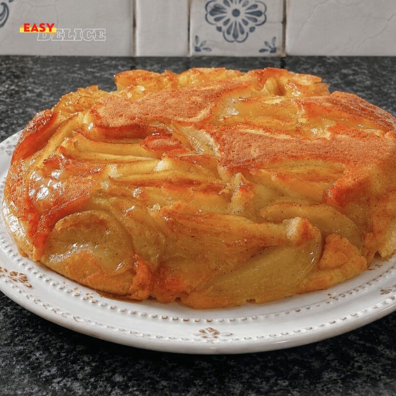 Tarte aux Pommes Caramélisées à la Poêle (Sans Four)