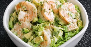 Salade Crevettes Avocat Crémeuse