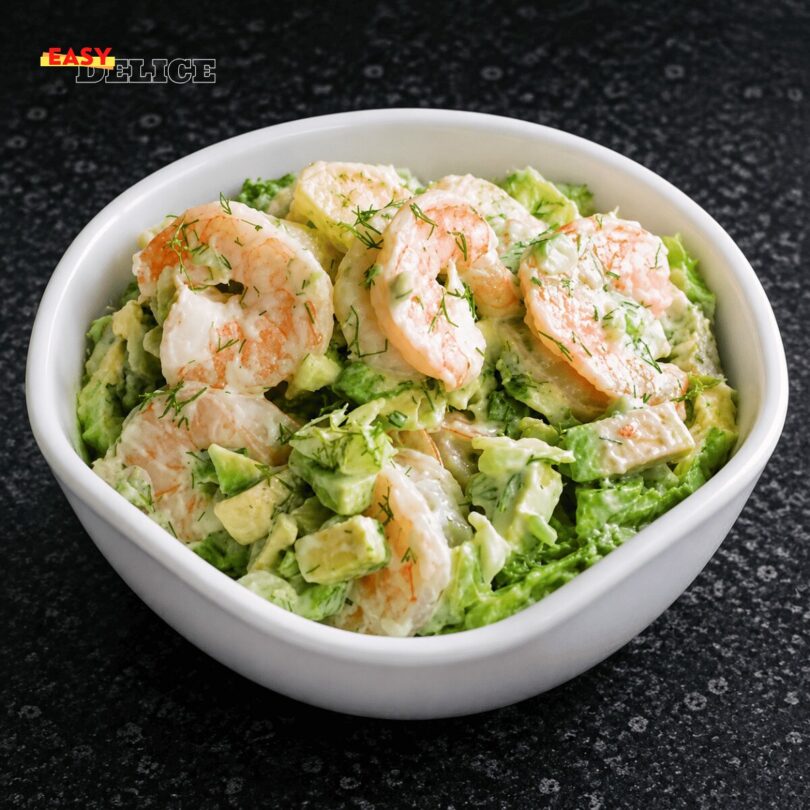 Salade Crevettes Avocat Crémeuse