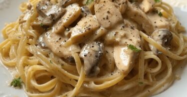 Pâtes Crémeuses Poulet & Champignons
