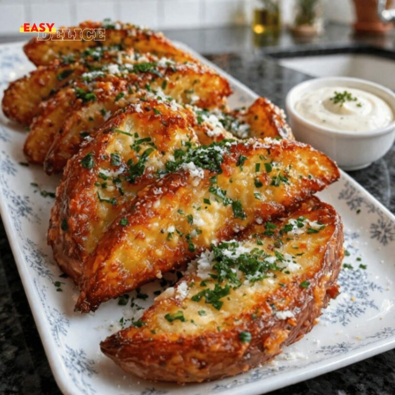 Pommes de Terre Rôties Croustillantes Ail & Parmesan