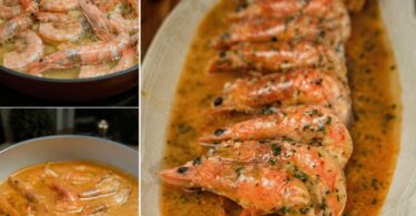 Crevettes à l'Ail, Vin Blanc
