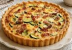 Tarte Fondante aux Courgettes et Lardons