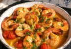 Crevettes à l'Ail, Citron & Tomates Cerises