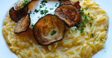 Orzotto Crémeux aux Courgettes Grillées