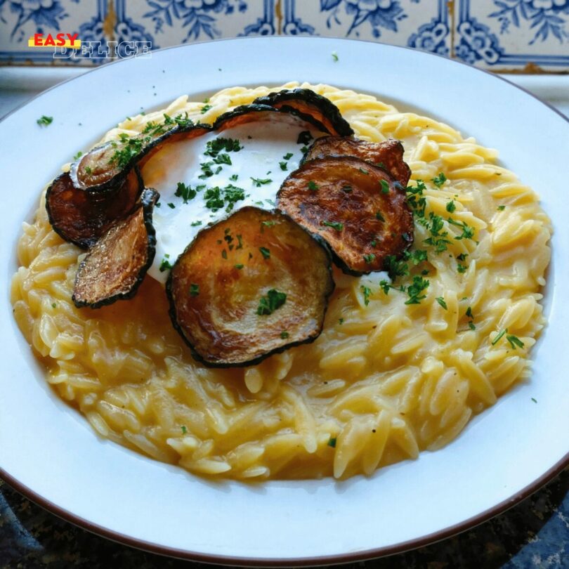 Orzotto Crémeux aux Courgettes Grillées