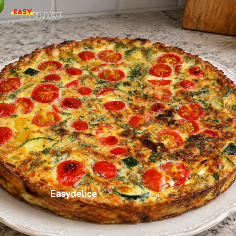 Quiche Sans Pâte aux Légumes du Soleil