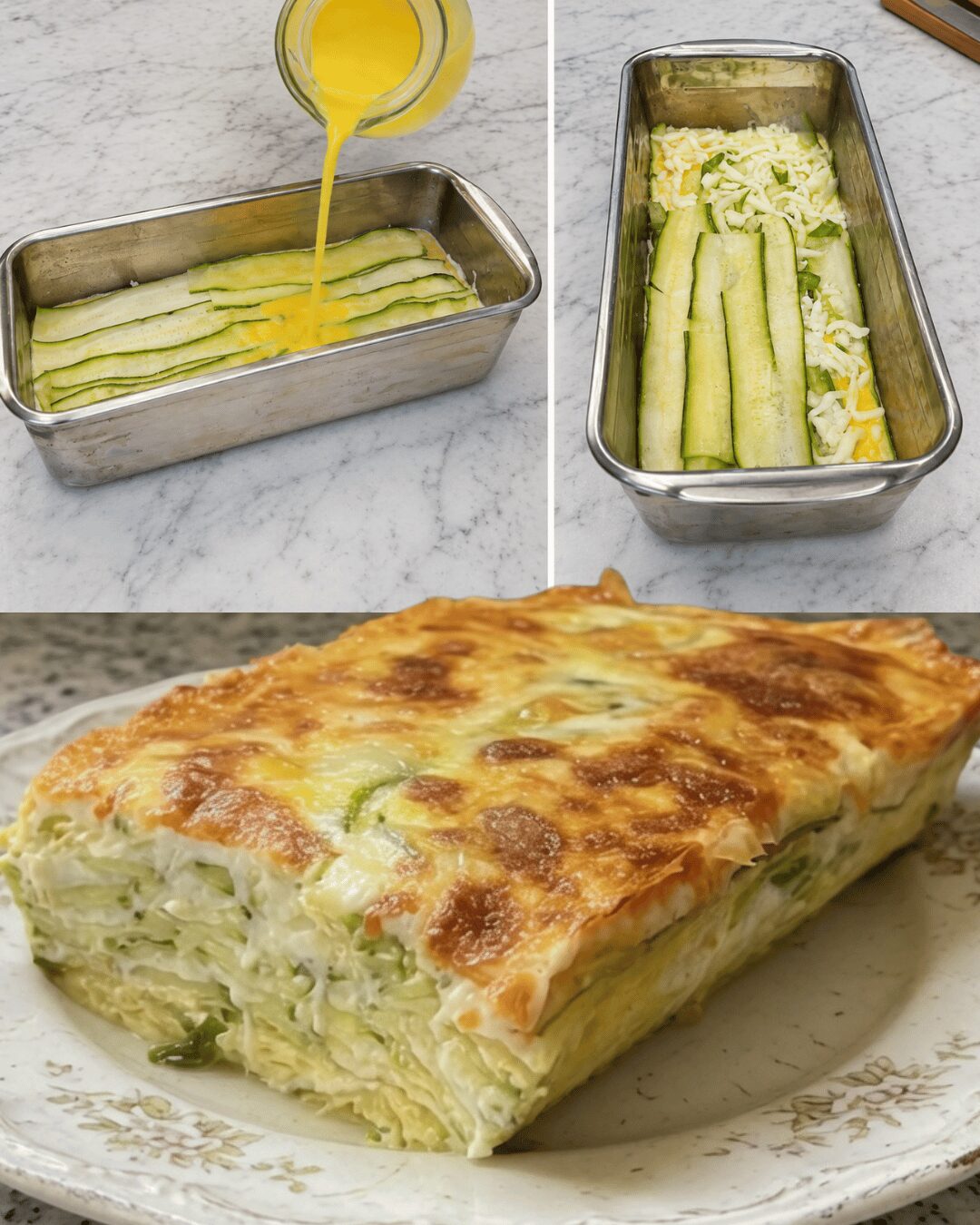 Terrine Fondante de Courgettes au Fromage Filant