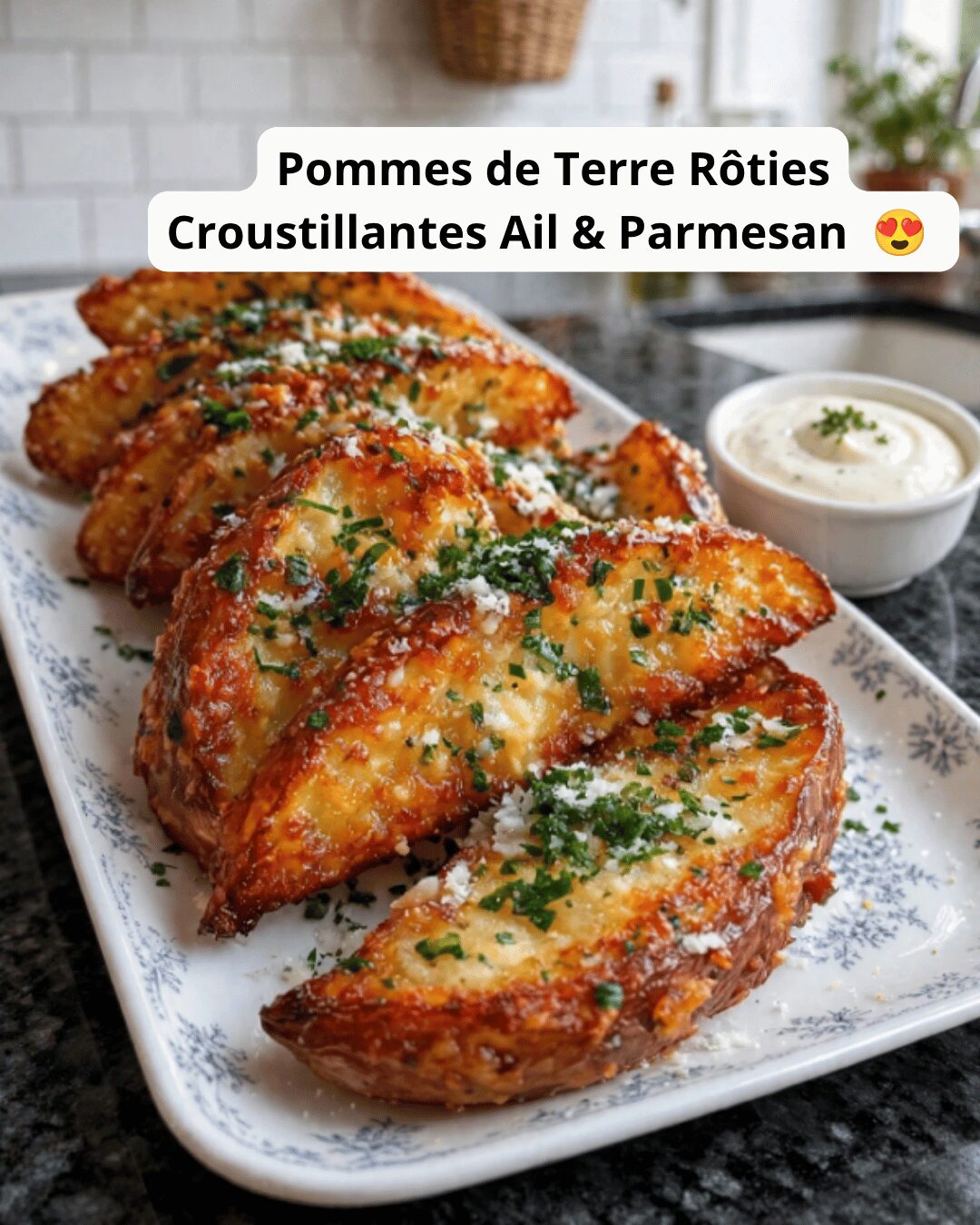 Pommes de Terre Rôties Croustillantes Ail & Parmesan