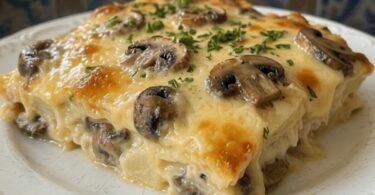 Parmentier de Poisson aux Champignons Gratiné