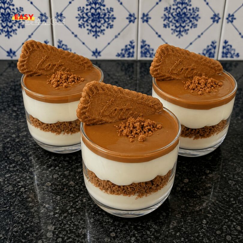 Verrines Spéculoos & Crème Vanillée au Caramel 
