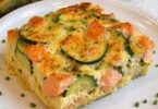 Flan Fondant aux Courgettes & Saumon