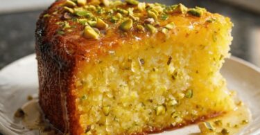 Gâteau Moelleux au Citron, Pistaches & Miel