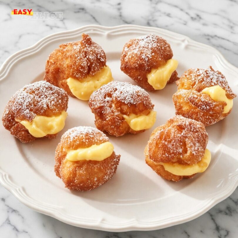 Beignets légers à la crème d’orange