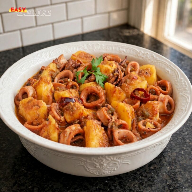 Calamars Mijotés aux Pommes de Terre