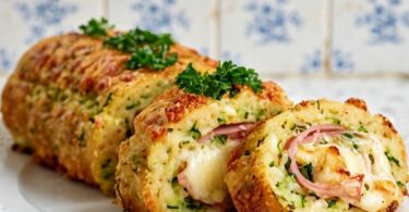 Roulé de Pommes de Terre et Courgettes au Jambon et Fromage