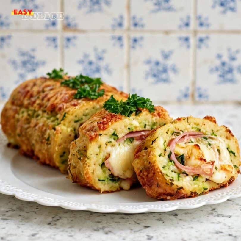 Roulé de Pommes de Terre et Courgettes au Jambon et Fromage