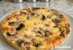 Quiche sans pâte au Jambon & Champignons