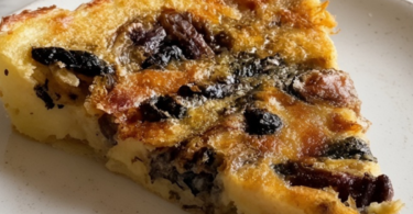 Tarte rustique aux pommes de terre, champignons et épinards