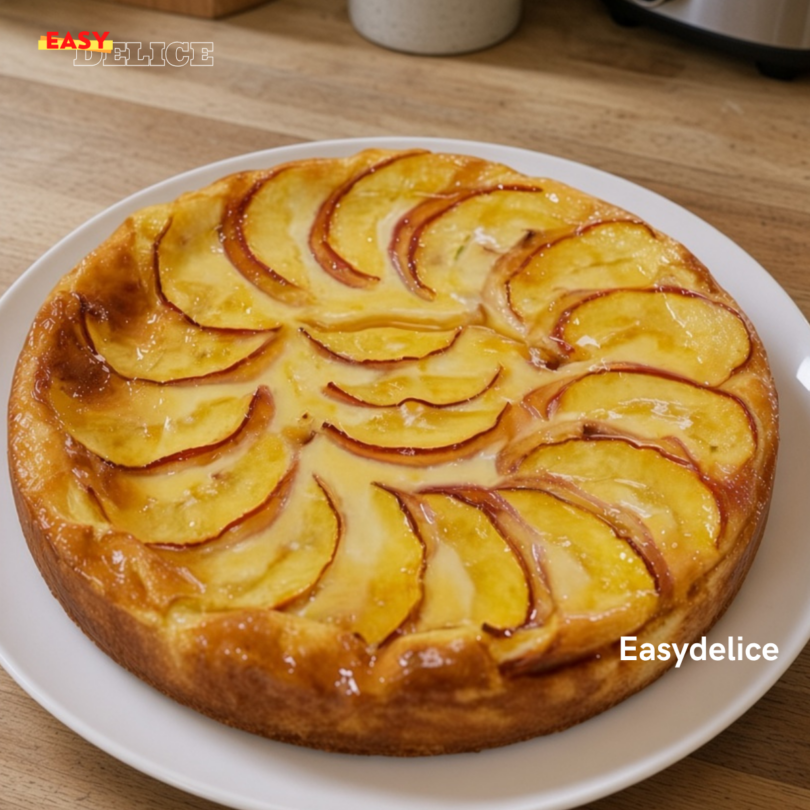 Gâteau Fondant au Yaourt & aux Pêches