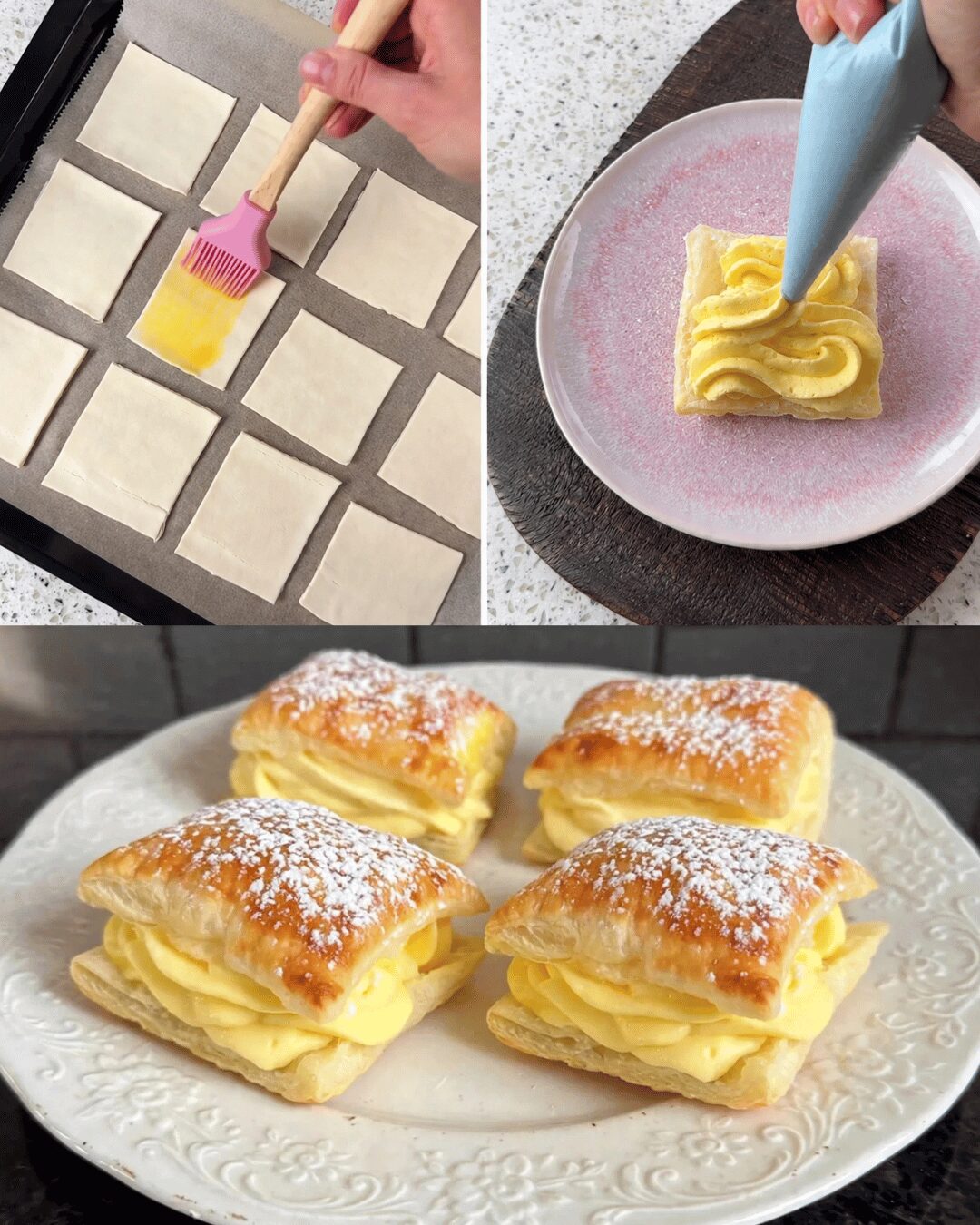 Feuilletés Gourmands à la Crème Pâtissière