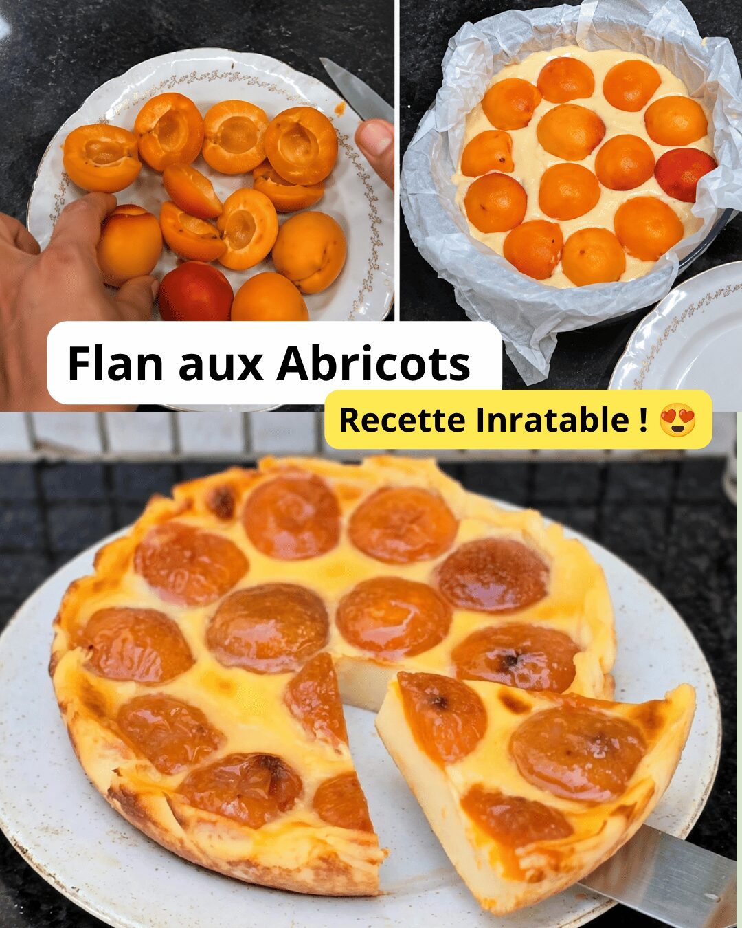 Flan Crémeux aux Abricots Caramélisés