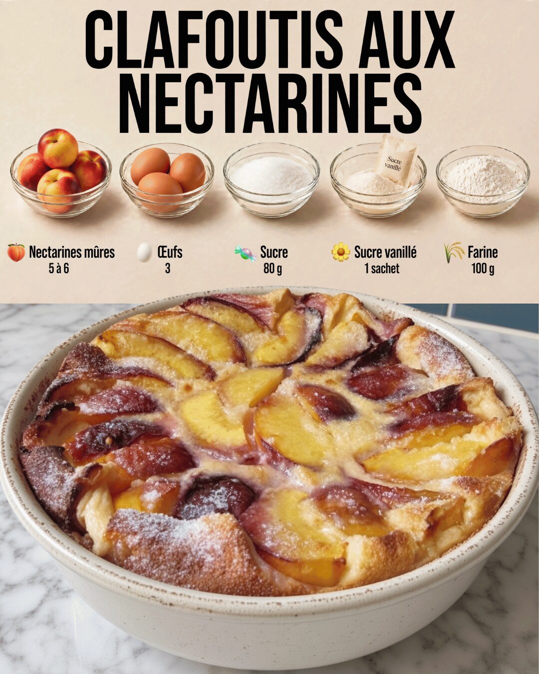 Clafoutis aux Nectarines