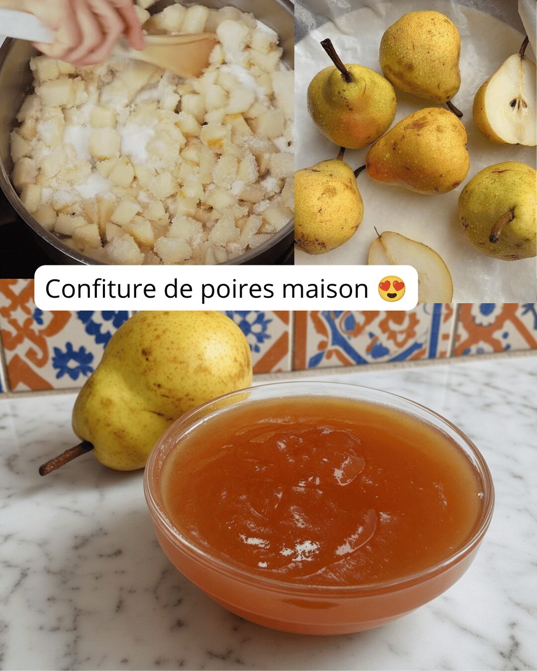 Confiture de Poires Maison