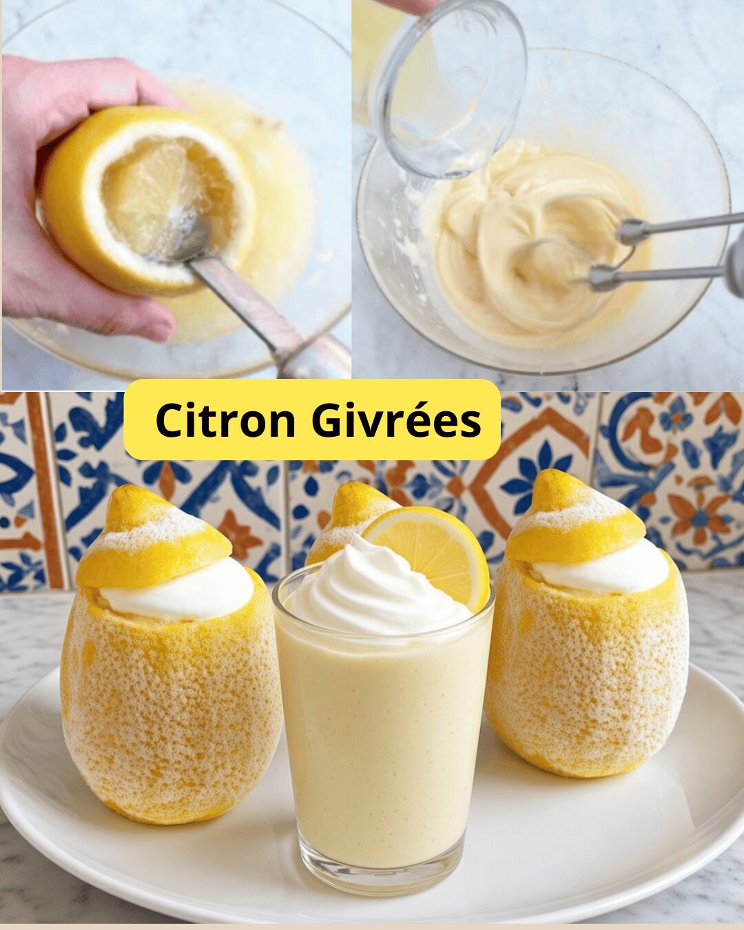 Verrines Citron Givrées