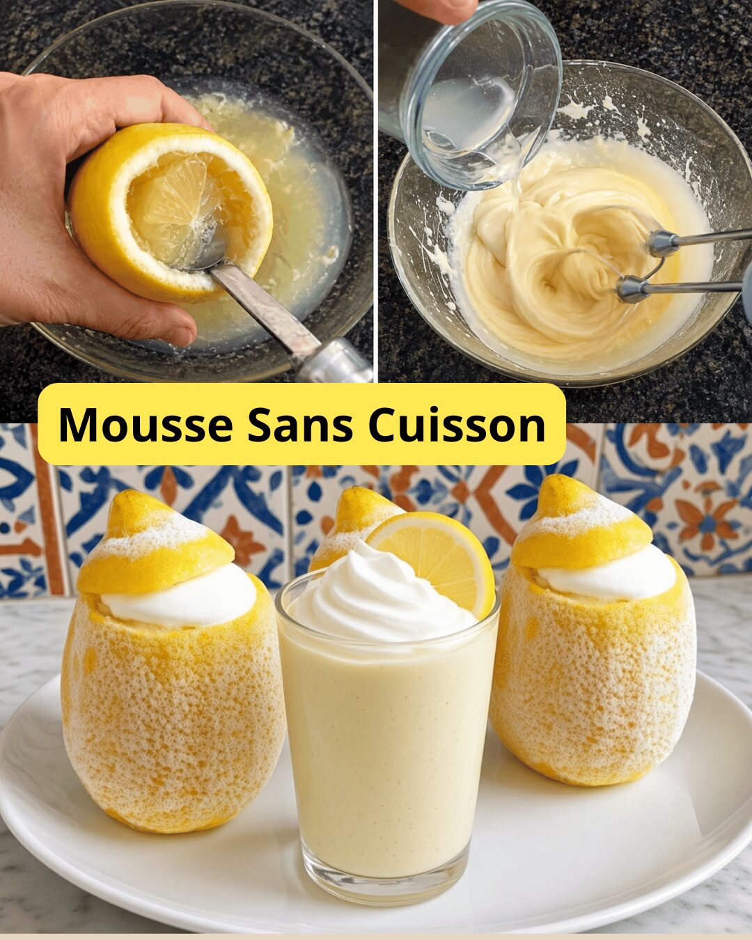 Verrines Citron Givrées