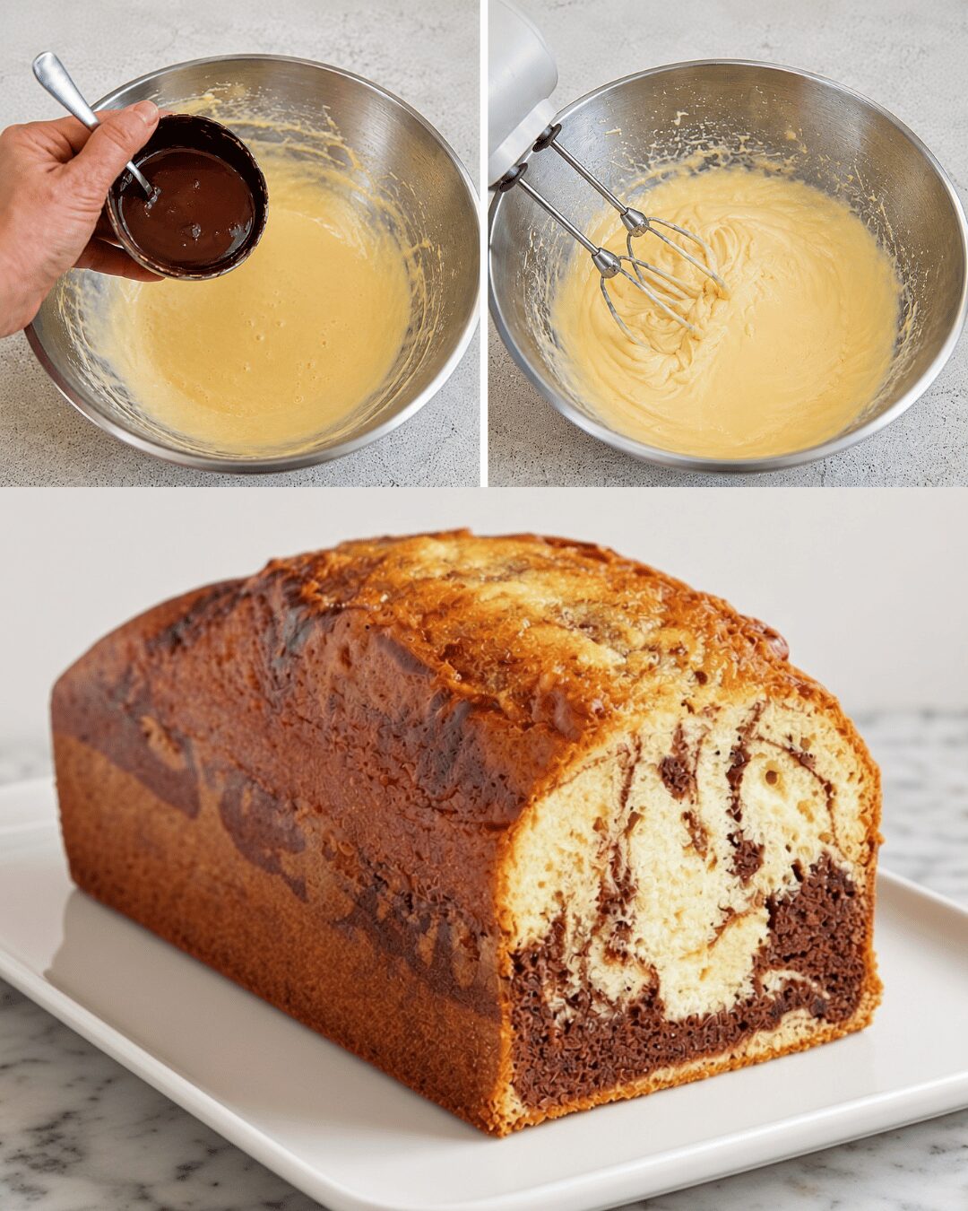 Gâteau marbré