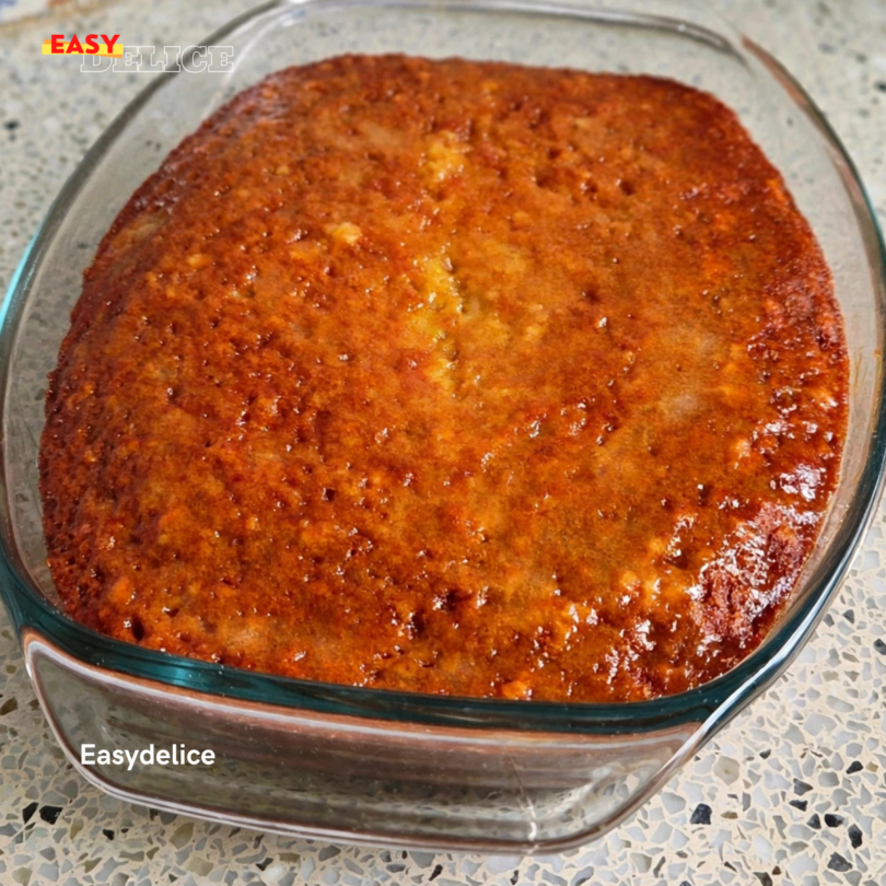 Gâteau Fondant aux Amandes avec Crème Vanillée
